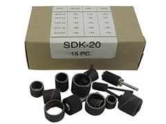 15 pc Mini-Size Sanding Drum Assortment Kit 01452 - Click Image to Close