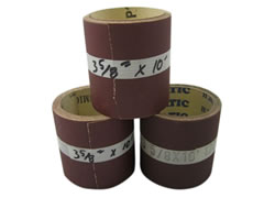 3-5/8"x25 ft Heavy "F" Weight Aluminum Oxide Paper Rolls 01495 - Click Image to Close