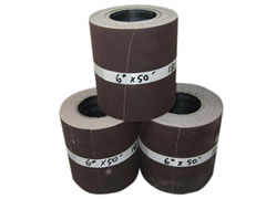 6"x50 ft 36 grit Poly/Cotton Drum Sanding Rolls 01580 6"x50 ft 36 grit Poly/Cotton Drum Sanding Rolls 01580